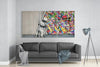 Behind The Curtain Mega Glass Wall Art by Insigneart USA