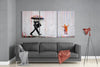 Color of Rain Mega Glass Wall Art by Insigneart USA
