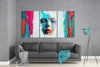 Face of Her Mega Glass Wall Art by Insigneart USA