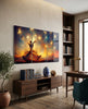Under the Stars Glass Wall Art by Insigneart USA