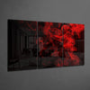 Red Smoke Mega Glass Wall Art by Insigneart USA