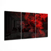 Red Smoke Mega Glass Wall Art by Insigneart USA