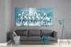 Running Horses Mega Glass Wall Art by Insigneart USA