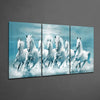 Running Horses Mega Glass Wall Art by Insigneart USA