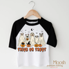 Trick Or Treat Dog Ghost Shirt - Halloween Shirt by Madi Moosh