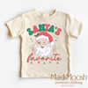Santa's Favorite Shirt - Christmas Tee by Madi Moosh