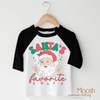 Santa's Favorite Shirt - Christmas Tee by Madi Moosh