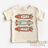 Merry And Bright Skater Christmas Shirt - Christmas Shirt by Madi Moosh
