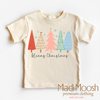 Merry Christmas Trees Shirt - Christmas Shirt by Madi Moosh