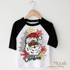 Black Santa Merry Christmas Shirt - Christmas Tee by Madi Moosh