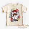Black Santa Merry Christmas Shirt - Christmas Tee by Madi Moosh