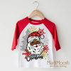 Black Santa Merry Christmas Shirt - Christmas Tee by Madi Moosh