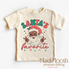 Black Santa Shirt - Santa's Favorite Tee by Madi Moosh