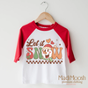 Let It Snow Christmas Shirt - Snowman Tee by Madi Moosh
