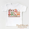 Let It Snow Christmas Shirt - Snowman Tee by Madi Moosh
