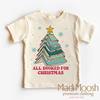 All Booked For Christmas Shirt - Christmas Book Tee by Madi Moosh