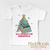 All Booked For Christmas Shirt - Christmas Book Tee by Madi Moosh