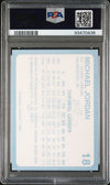 Graded 1989 North Carolina Collegiate Collection Michael Jordan #18 Basketball Card PSA 9 Mint