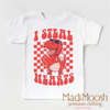 I Steal Hearts Dinosaur Valentine's Day Shirt - Valentine Tee by Madi Moosh