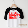 I Stole Mommy's Heart Valentine's Day Shirt - Valentine Tee by Madi Moosh