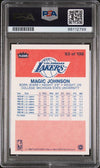 Graded 1986 Fleer Magic Johnson #53 Basketball Card PSA 8 NM-MT