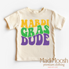 Mardi Gras Dude Shirt - Mardi Gras Tee by Madi Moosh
