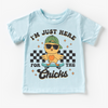 I'm Just Here For The Chicks Easter Shirt - Kids Easter Tee by Madi Moosh