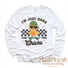 I'm Just Here For The Chicks Easter Shirt - Kids Easter Tee by Madi Moosh
