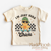 I'm Just Here For The Chicks Easter Shirt - Kids Easter Tee by Madi Moosh