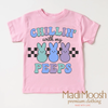 Chillin With My Peeps Easter Bunny Shirt - Kids Easter Tee by Madi Moosh