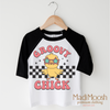 Groovy Chick Easter Shirt - Retro Easter Chicken Tee by Madi Moosh