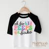 Oh For Peeps Sake Easter Bunny Shirt - Kids Easter Tee by Madi Moosh
