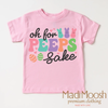 Oh For Peeps Sake Easter Bunny Shirt - Kids Easter Tee by Madi Moosh