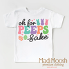 Oh For Peeps Sake Easter Bunny Shirt - Kids Easter Tee by Madi Moosh