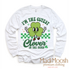 I'm The Cutest Clover In The Patch St. Patrick's Day Shirt - Kids St. Patrick's Day Tee by Madi Moosh