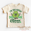 I'm The Cutest Clover In The Patch St. Patrick's Day Shirt - Kids St. Patrick's Day Tee by Madi Moosh