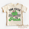 Too Cute To Pinch St. Patrick's Day Shirt - Kids St. Patrick's Day Tee by Madi Moosh