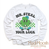Mr. Steal Your Luck St. Patrick's Day Shirt - St. Patrick's Day Kids Tee by Madi Moosh