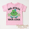 Mr. Steal Your Luck St. Patrick's Day Shirt - St. Patrick's Day Kids Tee by Madi Moosh