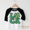 Luck Shamrock Retro St. Patrick's Day Shirt - Kids St Patrick's Day Tee by Madi Moosh