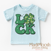 Luck Shamrock Retro St. Patrick's Day Shirt - Kids St Patrick's Day Tee by Madi Moosh