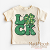 Luck Shamrock Retro St. Patrick's Day Shirt - Kids St Patrick's Day Tee by Madi Moosh