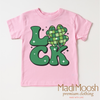 Luck Shamrock Retro St. Patrick's Day Shirt - Kids St Patrick's Day Tee by Madi Moosh