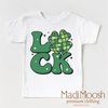 Luck Shamrock Retro St. Patrick's Day Shirt - Kids St Patrick's Day Tee by Madi Moosh