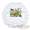 On The Hunt Easter Bunny Shirt - Kids Easter Egg Hunt Tee by Madi Moosh