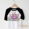 Hip Hop Easter Bunny Shirt - Kids Retro Easter Tee by Madi Moosh