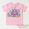 Hip Hop Easter Bunny Shirt - Kids Retro Easter Tee by Madi Moosh