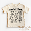 God Says I Am Construction Shirt - Christian Shirt by Madi Moosh