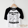Jesus Made Me A Fisherman Shirt - Christian Shirt by Madi Moosh