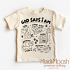 God Says I Am Zoo Animals Shirt - Christian Shirt by Madi Moosh